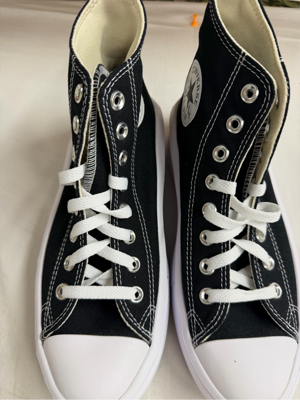 Converse Black & White High-Top Canvas Sneakers